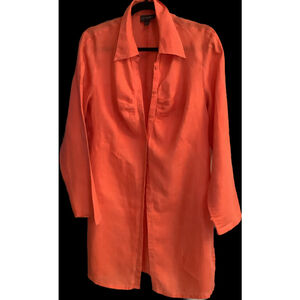 Women's Classiques Entier Shirt L Salmon 100% Linen